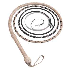 Fouet de taureau en cuir de peau de kangourou personnalisé 06 16 pieds 16 tresses Style Indiana Jones Construction de traversin de ventre robuste - Product Image 6