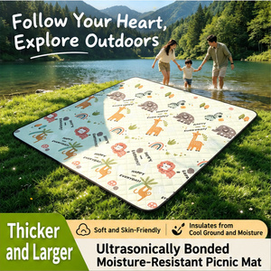 Tapis de pique-nique pliable et épaissi pour les pique-niques au parc, les sièges de <span class=keywords><strong>camping</strong></span> et les activités familiales en plein air - Product Image 3