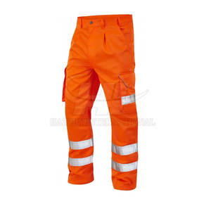 Pantalones de Trabajo Industriales, Tela de Poliéster Resistente, Alta Visibilidad, Reflectantes, Certificación CE, Protección de Seguridad para Uso Intensivo - Product Image 4