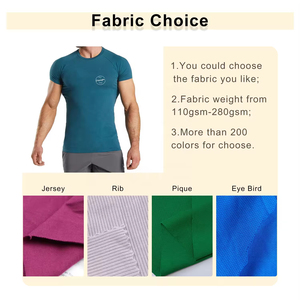 Vêtements de gym personnalisés pour hommes, t-shirts de fitness à séchage rapide pour hommes, hauts de sport de compression, t-shirts à manches raglan pour hommes - Product Image 2