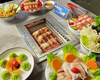 CENHOT Table de barbecue japonaise sans fumée Table de gril Yakiniku pour restaurant