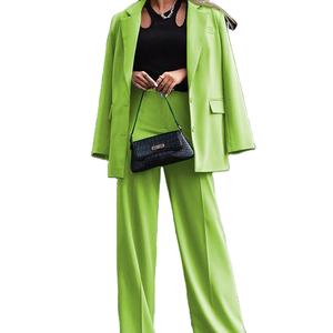 Casual Office Suit Long Sleeve Blazer and Pants 2 Piece Set for Ladies 2026 - Product Image 1