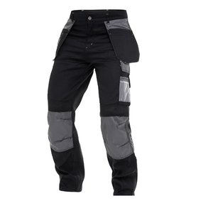Pantalons de travail de style jogger pour hommes, pantalons cargo multi-poches pour entraînement en plein air, pantalons de travail en toile pour hommes, streetwear tendance - Product Image 3