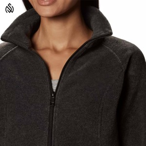 แจ็กเก็ตขนแกะเชอร์ปาสำหรับผู้หญิงไหล่ตกกลางแจ้งระบายอากาศได้ดีผลิตตามสั่ง - Product Image 2