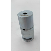 Atcovi 3128048100 Arbre pivotant en acier usiné de précision robuste, plaqué zinc/nickel, avec trou de lubrification intégré, haute résistance au cisaillement