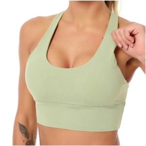 Top Selling Wholesale Fitness Women Sports <b>Bra</b> Fitness Breathable Solid Gym Running High Support Seamless Sports <b>Bra</b> 2026 - Product Image 1