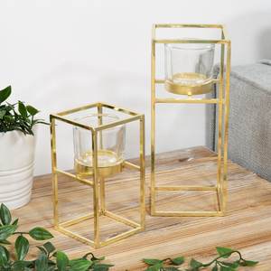 Bougeoir T-Light de couleur or à vendre Prix de gros Bougeoir T-Light de conception unique fait à la main en cuivre fini - Product Image 2