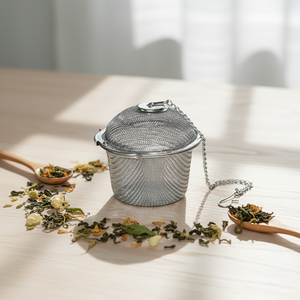 Hot Sale Premium-Mesh Large-Capacity 3008675L Stainless Steel Reusable Nordic Style <b>Tea</b> <b>Infuser</b> Easy to Use & Clean - Product Image 6