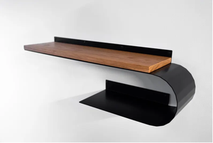 Étagère en bois avec rail en métal pour le rangement et l'organisation de la maison pour les ustensiles Catégorie Rayan International IK-178 - Product Image 5