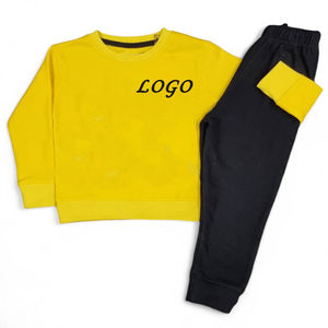 Vêtements à capuche personnalisés pour enfants et filles, survêtement 2 pièces, ensemble pull à capuche, sweat-shirt et pantalon de survêtement, vente en gros - Product Image 4