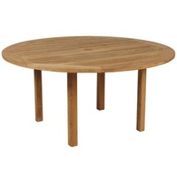 Table ronde en bois à trois pieds, vente en gros, mobilier d'extérieur moderne, table de restaurant en bois personnalisée