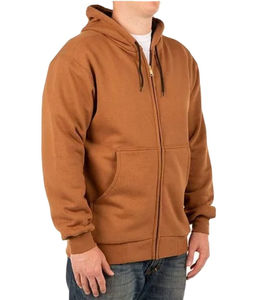 Sweat-shirt à capuche en molleton de coton de haute qualité en gros, fermeture éclair 1/4, sweat-shirt uni vintage brodé personnalisé pour homme pour l'hiver - Product Image 1