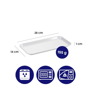 Plateau médical stérilisable ORNAMIN Schuer-Tray S - 28 x 14 cm pour cliniques, laboratoires et cabinets dentaires - Product Image 2