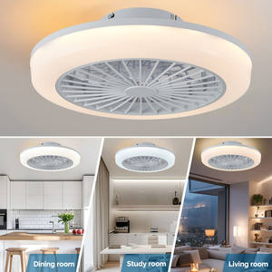 Ventilateur de plafond LED moderne IRALAN à 5 pales avec lumière, télécommande et moteur DC pour la décoration de la chambre, du bureau et du salon - Product Image 3