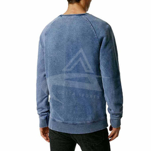 Sudaderas de estilo vintage con lavado ácido unisex, jersey con logotipo personalizado, ropa de calle de moda sólida para invierno, pedidos al por mayor - Product Image 3