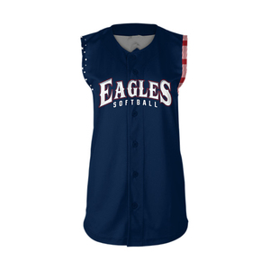 Custom Designed Plus Size Sleeveless <b>Baseball</b> Jersey/Shirt Fashion Sportswear with Breathable Feature - Product Image 1