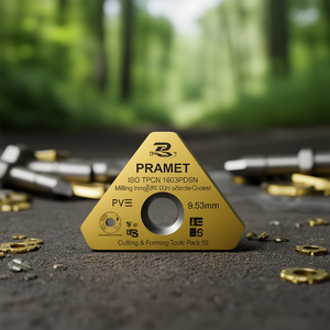 Inserto de Fresado PRAMET ISO TPCN 1603PDSN con Recubrimiento PVD, Diámetro Interior de 9.53mm, Herramientas de Corte y Conformado, Paquete de 10 - Product Image 3