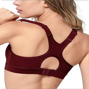 Haute qualité unisexe haute pour soutien-gorge de sport bretelles réglables doublure en Spandex rembourré respirant écologique entraînement de course - Product Image 2