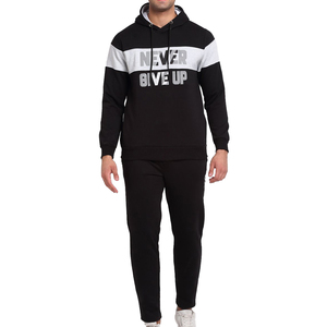 ชุดวิ่งมีฮู้ดสำหรับผู้ชายชุดวอร์ม2025ผ้าฝ้ายขนาดใหญ่ออกแบบได้ตามต้องการ - Product Image 1