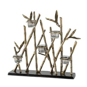 ที่ใส่เทียนทีไลท์ตกแต่งแบบคลาสสิกทำจากเหล็กพร้อมแขน5ข้าง - Product Image 1