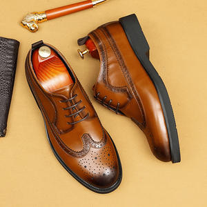 Chaussures de bureau montantes en cuir pour hommes, légères, antidérapantes et respirantes - Product Image 4