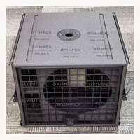 Système de sonorisation professionnel avec caisson de basses de 15 pouces, fabriqué par l'usine de Guangzhou, avec roues, panneau en contreplaqué, woofer, design de caisson de basses
