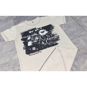 T-shirts Streetwear délavés à l'acide avec logo frontal en polyester/coton pour adultes – Respirants, légers, coupe ample, manches courtes, décontractés, été - Product Image 4