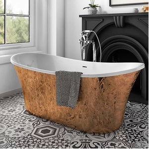 รองเท้าแตะเดี่ยวทำจากทองแดงเคลือบเงาแบบยืนรองเท้าแตะคู่หรูหราหรูหราหรูหราขายดีอ่างอาบน้ำทองแดงทำด้วยมือ - Product Image 5