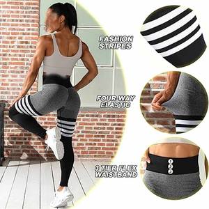 Nuevo diseño de alta calidad para mujer deportes Fitness Yoga Leggings Butt Lift Squat Proof cintura alta gimnasio Yoga pantalones Leggings - Product Image 5