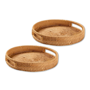 ผลิตภัณฑ์ยอดนิยมเพิ่มสัมผัสธรรมชาติให้กับบ้านของคุณด้วยถาดหวายทอที่มีสไตล์ส่งออกจากเวียดนาม - Product Image 1
