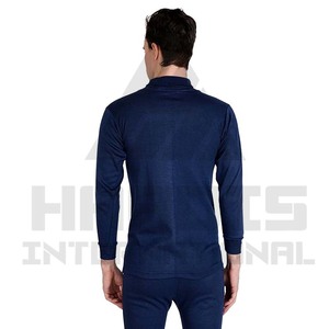 Camiseta ajustada de manga larga con cuello redondo y nuevo estilo, Camiseta de algodón con Panel de Color en contraste de diseño de moda para hombres - Product Image 6