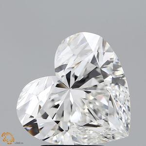 IGI Heart Cut Lab Diamond 4,39 CT Blanco Suelto Calibrado F color VVS2 claridad Lab creado Diamantes para joyería Regalos para ella - Product Image 1