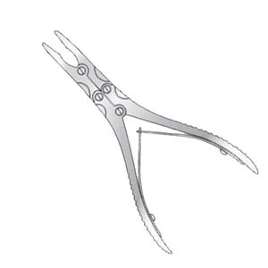 Leksell - Pinza de acción compuesta para huesos, manual, 240 mm de longitud, 3 mm de ancho, acero inoxidable quirúrgico, certificación CE, clase I, juego de instrumentos - Product Image 1