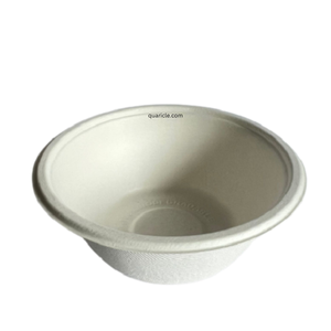 Tazones de sopa de pulpa de bagazo de caña de azúcar de 7 oz 8 oz modernos blancos desechables ecológicos de alta calidad económicos para fiestas - Product Image 1