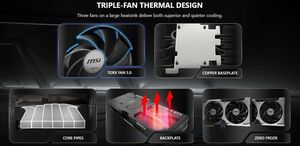 M S I 2025 Nueva versión Ge Force R T X 5080 16G VENTUS 3X OC PLUS Gaming PC Tarjeta de video con ventilador Cooler RTX 5080 Tarjetas de video - Product Image 2