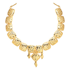 Ensemble de colliers plaqués or colorant, bijoux en laiton imitation pour l'exportation, fournisseur de bijoux de mode personnalisés, chapado en oro oro laminado - Product Image 3