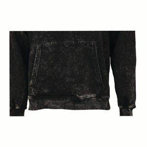 Sudadera con capucha con estampado a cuadros desgastados y lavado ácido de alta calidad para hombre, ropa de calle de algodón térmico 100%, bolsillos con cremallera, forro polar - Product Image 5