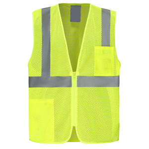 Chaleco DE SEGURIDAD reflectante de trabajo de alta visibilidad Logotipo personalizado Ropa de construcción hecha en fábrica - Product Image 1