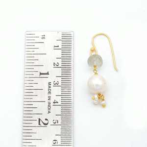 Style bohème femmes plaqué or en acier inoxydable laiton diamant boucles d'oreilles créoles bijoux en pierres précieuses fines pour cadeau - Product Image 4