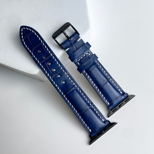 Luxali สายนาฬิกาลายไม้ไผ่, 16/18/19/20/21/22mm สายนาฬิกาหนังแท้วินเทจพร้อมถอดออกได้อย่างรวดเร็ว - Product Image 1