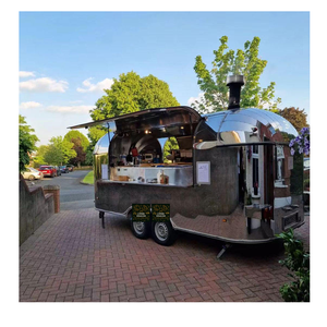 Food Trucks <b>For</b> sale 2025 Hot Sale Stainless Steel Food Trailer with Plzza Oven - Product Image 2