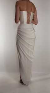 Robe de soirée de haute qualité sans manches, brodée de sequins et de perles, motif floral, coupe trapèze, bustier, maxi en tulle, pour cocktail - Product Image 6