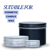 Pot en aluminium recyclable et écologique de haute qualité avec logo personnalisé, couvercle à vis avec revêtement UV, faible MOQ, livraison rapide, 50g 60g 120g, crème pour le visage