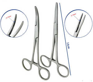 Fórceps de arteria de acero inoxidable fórceps de mosquito de arteria curvada y hemostático bloqueo Kelly arteria curvada fórceps de 14 a 18cm - Product Image 3