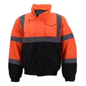 Veste de travailleur de sécurité personnalisable Vêtements réfléchissants de construction à haute visibilité avec logo personnalisé Veste de sécurité pour vêtements de travail - Product Image 3
