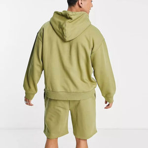 New Arrival <b>Men</b> Wear zipper Hoodies <b>Shorts</b> Set Custom Size <b>Shorts</b> Set Made in Pakistan 100% Cotton Zipper Sweatshirt <b>Short</b> Set - Product Image 5