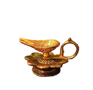 Chaarmukhi avec support en laiton Akhand Jyoti Diya, dernière conception religieuse Jyoti Diyas aux tarifs de gros et directement de l'usine - Product Image 2