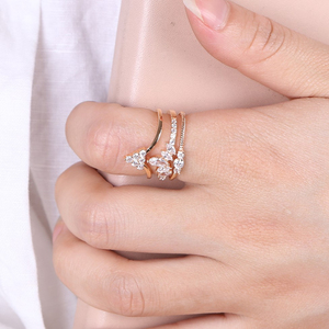 14K <b>Solid</b> Gold Plated Diamond Ring High Quality Solitaire Lab Grown Marquise Cut Diamond Wedding Ring for Women IGI Certified - Product Image 5
