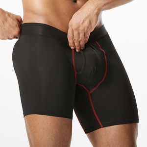 กางเกงขาสั้นรัดรูปผู้ชายเย็บด้วยเครื่องจักรเสริมความแข็งแรง ยืดหยุ่นสูง เอวต่ำ ดีไซน์โดดเด่น ทรงเข้ารูป - Product Image 6