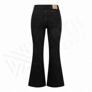 Pantalons décontractés pour femmes, style boyfriend, taille haute, stretch, évasés, jeans décontractés, couleur personnalisée, respirants - Product Image 6
